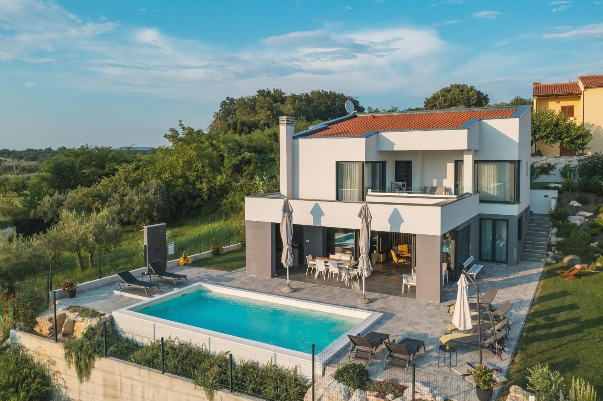 Materada Villa Boiky - Private Pool And Amazing Sea View, Istria מראה חיצוני תמונה