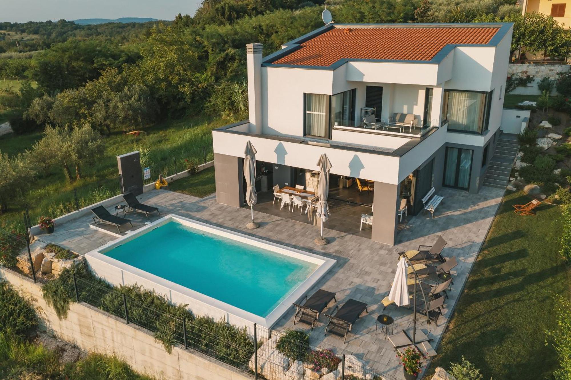 Materada Villa Boiky - Private Pool And Amazing Sea View, Istria מראה חיצוני תמונה